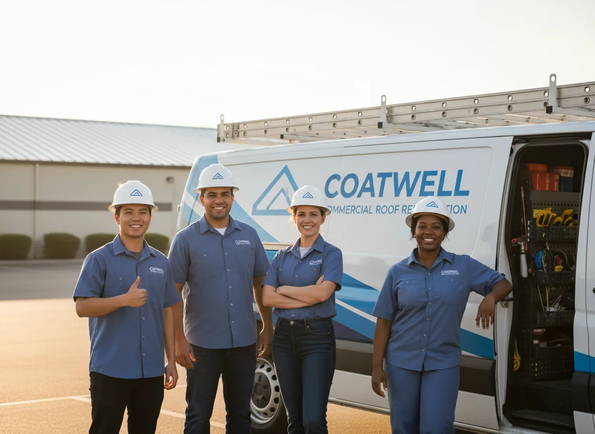 Commercial roof coating company in Hertel, WI
