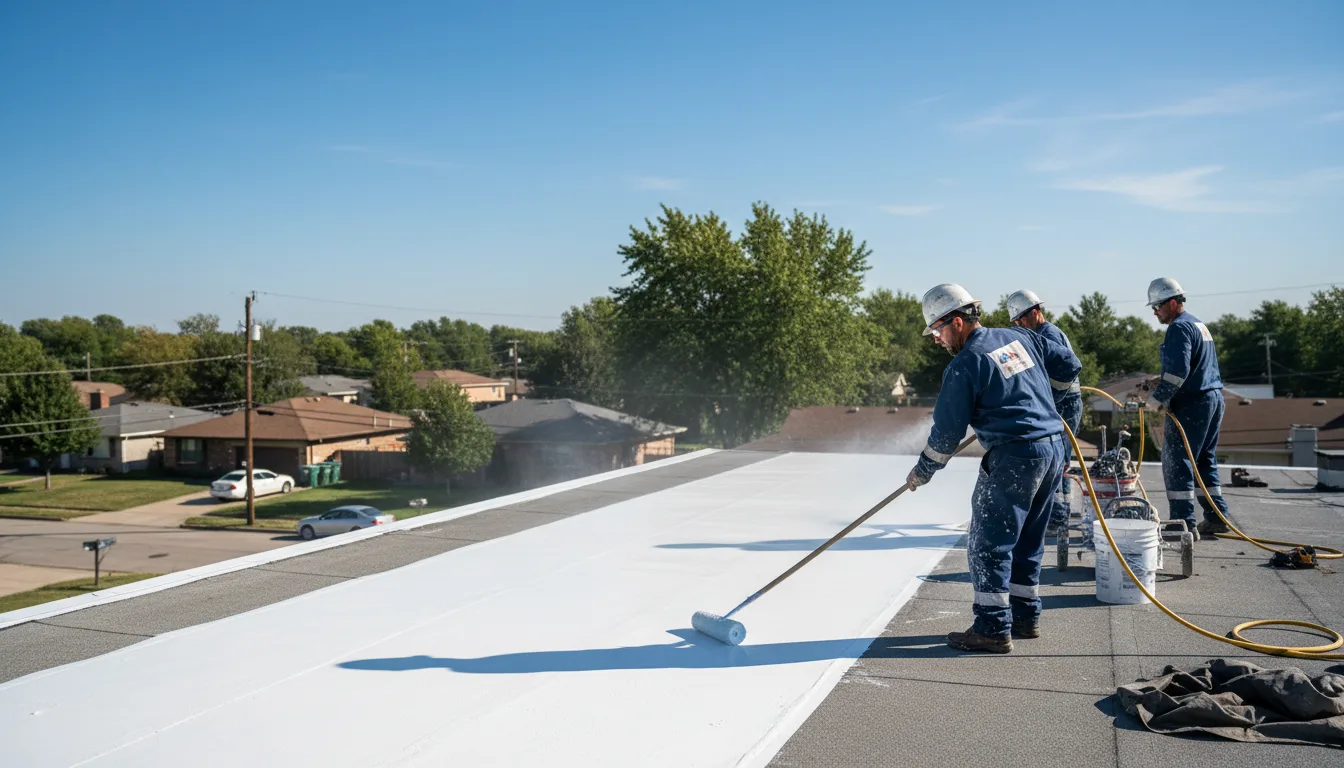 Commercial roof coating in Hertel, WI near me